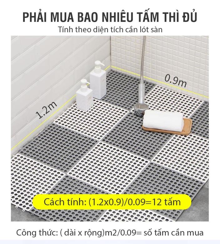 Thảm ghép  nhà tắm, vệ sinh, bếp..