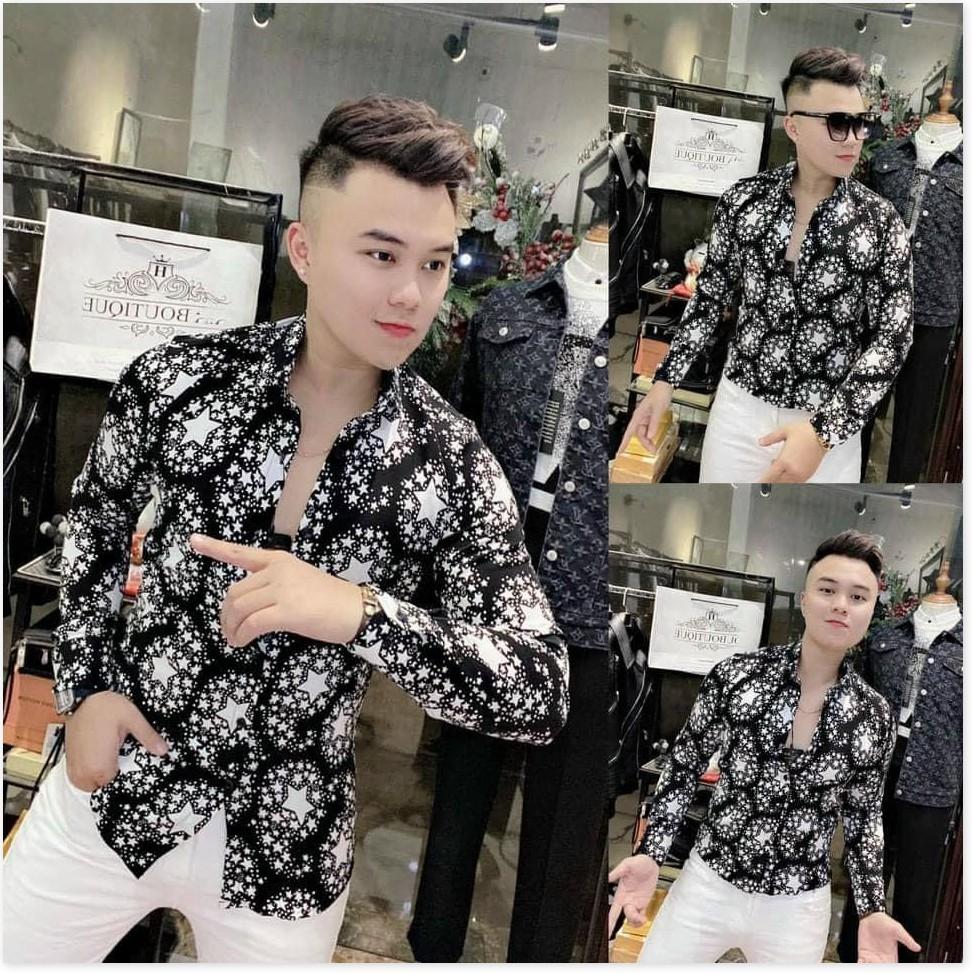ÁO SƠ MI NAM TAY DÀI KẺ SỌC VÀ HỌA TIẾC MỚI NHẤT 2021 THỜI TRANG VINA 1HIT FASHION