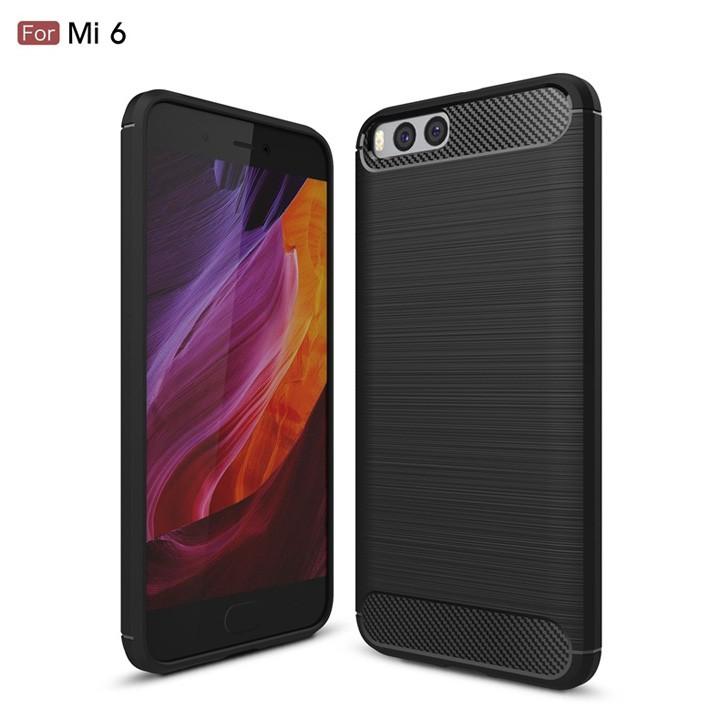 Ốp lưng chống sốc Xiaomi Mi6, Mi 6 vân sợi Carbon Rugger Armor