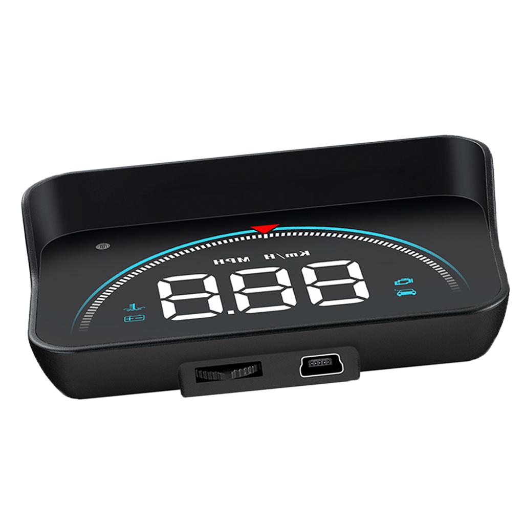 Car Digital M8 Speedometer Head Up Display Overspeed MPH/KM Tired Warning Alarm