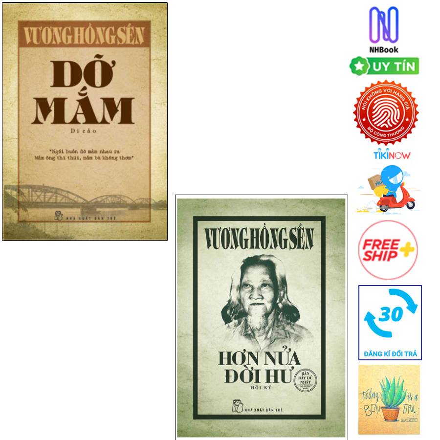 Combo Vương Hồng Sển - Hơn Nửa Đời Hư  Và Dỡ Mắm : Di Cảo ( Tặng sổ tay)