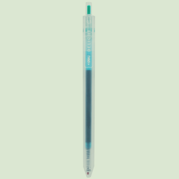 Bút gel nước Deli G118 ngòi 0.5mm – Màu Xanh Đậm