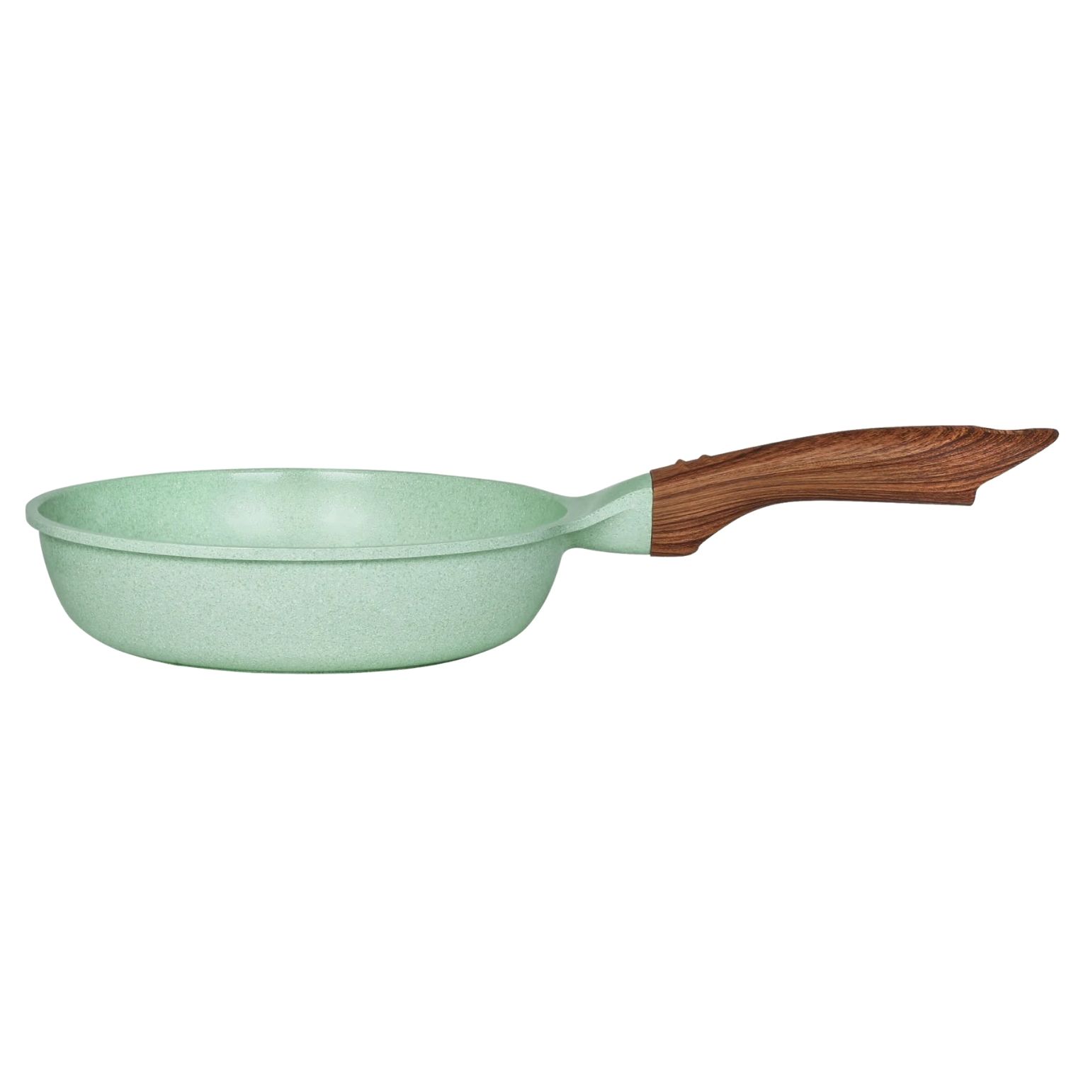 Chảo đúc đáy từ chống dính men đá ceramic xanh ngọc Green Cook GCP06 size 20-24-26-28 cm công nghệ Hàn Quốc