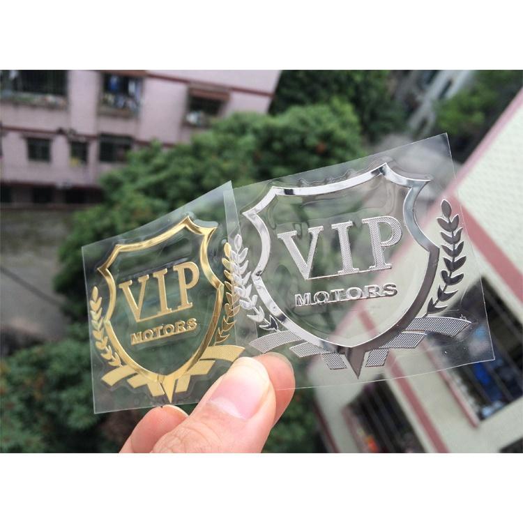 Miếng Dán Logo VIP Lúa Mì Bằng Nhôm Thông Dụng Cho Cửa Sổ Xe Hơi