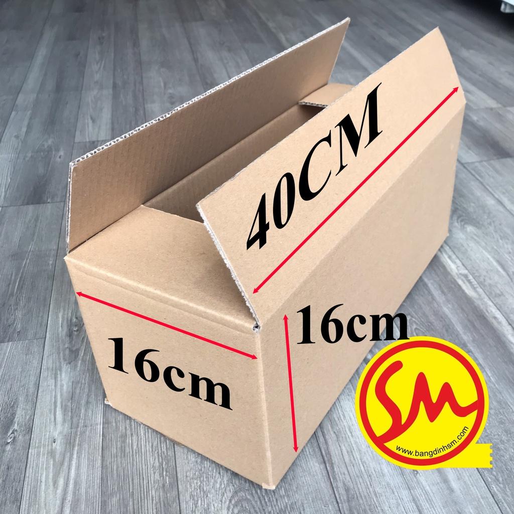 THÙNG CARTON sóng B 3 lớp 40x16x16  chuyên dùng ĐÓNG GÓI CÁC SẢN PHẨM, VẬN CHUYỂN MỘT CÁCH DỄ DÀNG