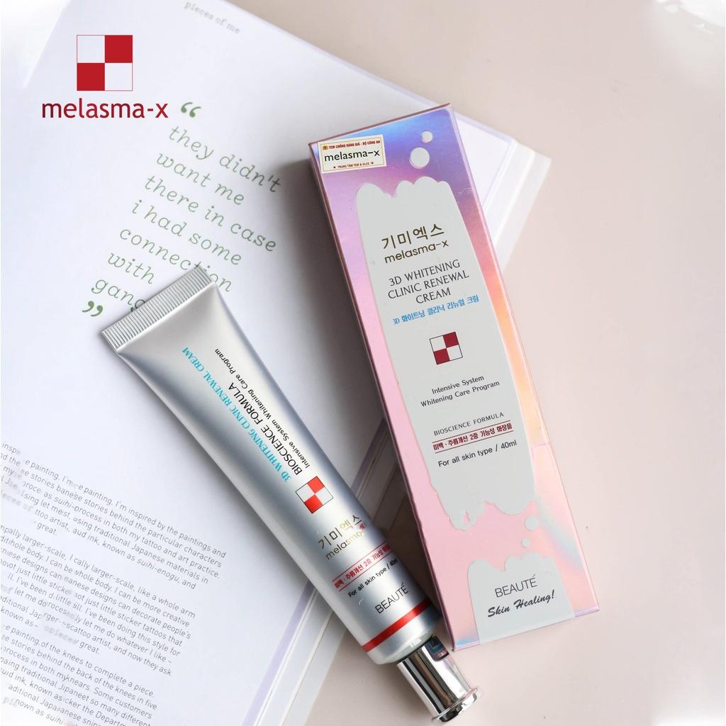 Kem Dưỡng Trắng Da Hỗ Trợ Giảm Nám Melasma X 3D Whitening Clinic 40ml