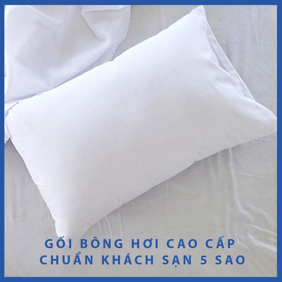 Ruột Gối Nằm Đầu Giường Bông Hơi Cao Cấp Chuẩn Khách Sạn 5 Sao Ruột Gối Đầu 40X60 cm 50X70 cm Hút Chân Không