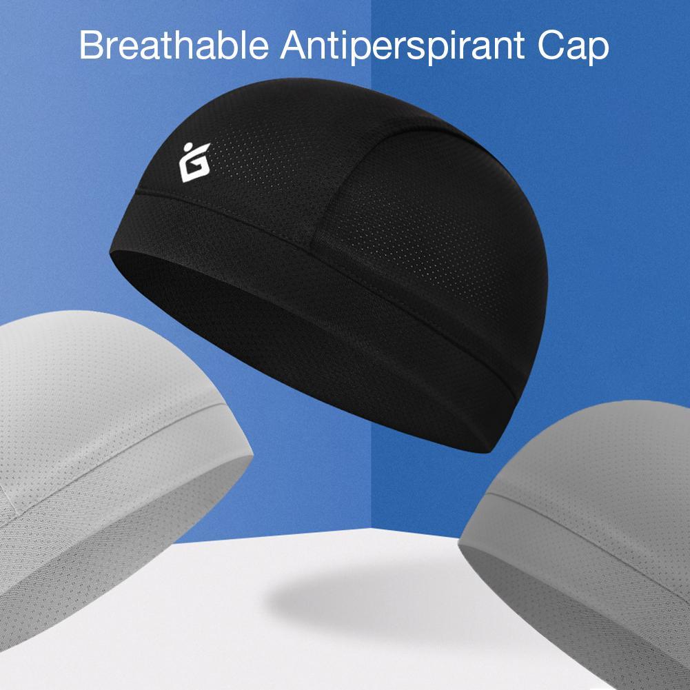 Cooling Skull Cap Breathable Sweat Wicking Cycling Running Hat Cap Inner Liner Helmet Beanie Dome Cap Sweatband Quick Dry Hat