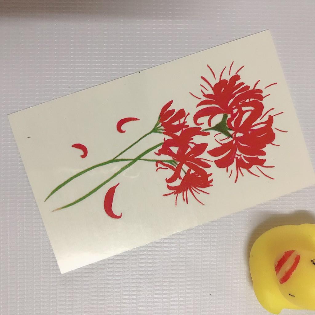 COMBO 5 TẤM HÌNH XĂM DÁN 10X6CM HOA BỈ NGẠN HẸN ƯỚC - CHỌN MẪU TÙY THÍCH