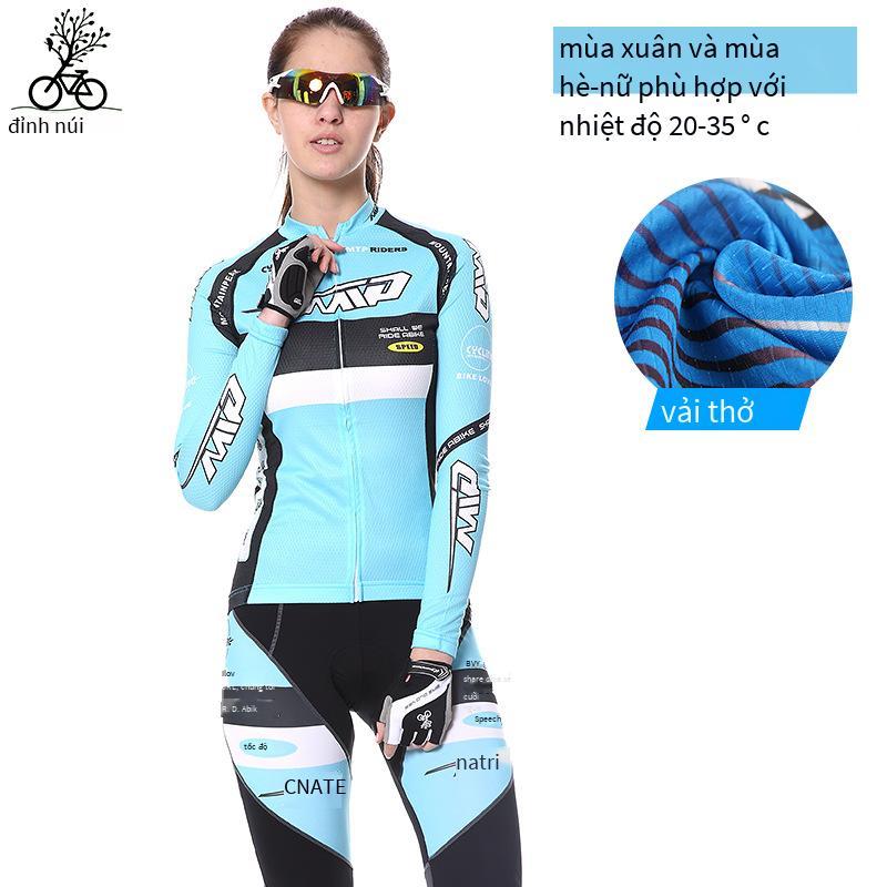 Bộ đồ đi xe đạp leo núi đường MTP quảng cáo bộ đồ dài tay cho nam và nữ bộ đồ đi xe đạp mùa xuân và mùa hè phần mỏng đi xe quần dài tay
