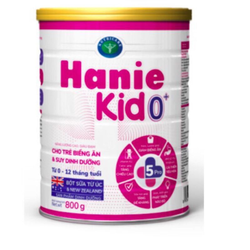 Sữa bột Smarta Hanie Kid 0+ (800g)