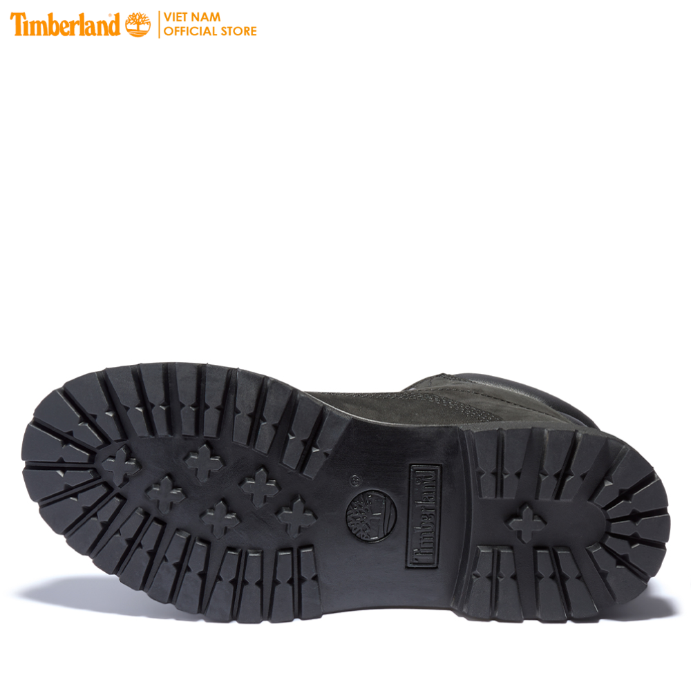 [Original] Timberland Giày Boot Nữ - Women’s Waterville 6-Inch Waterproof Boot Black Nubuck TB0A17VM01