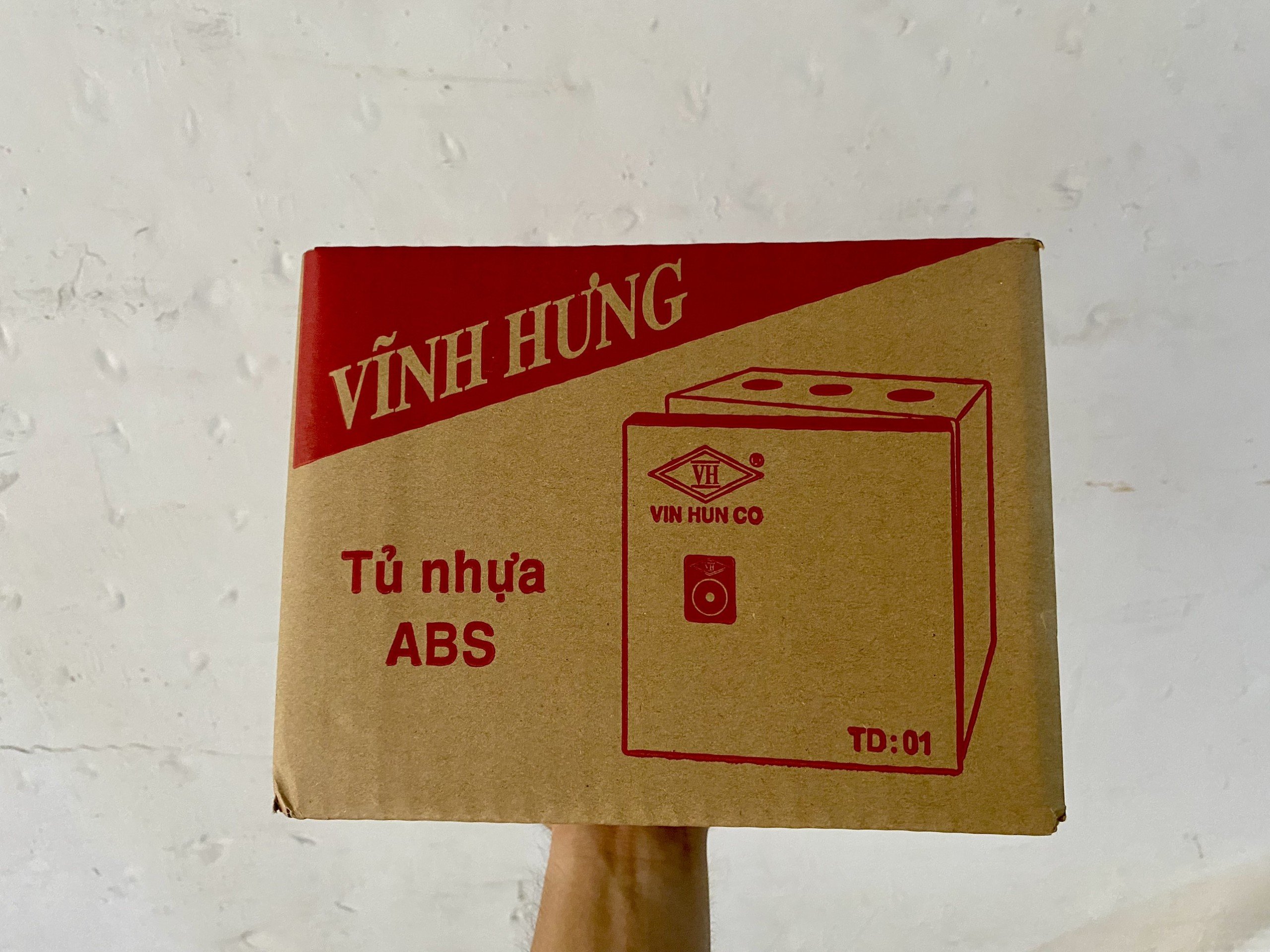 Tủ nhựa ABS - 200x200x130mm - Trắng - Hàng Nhập Khẩu