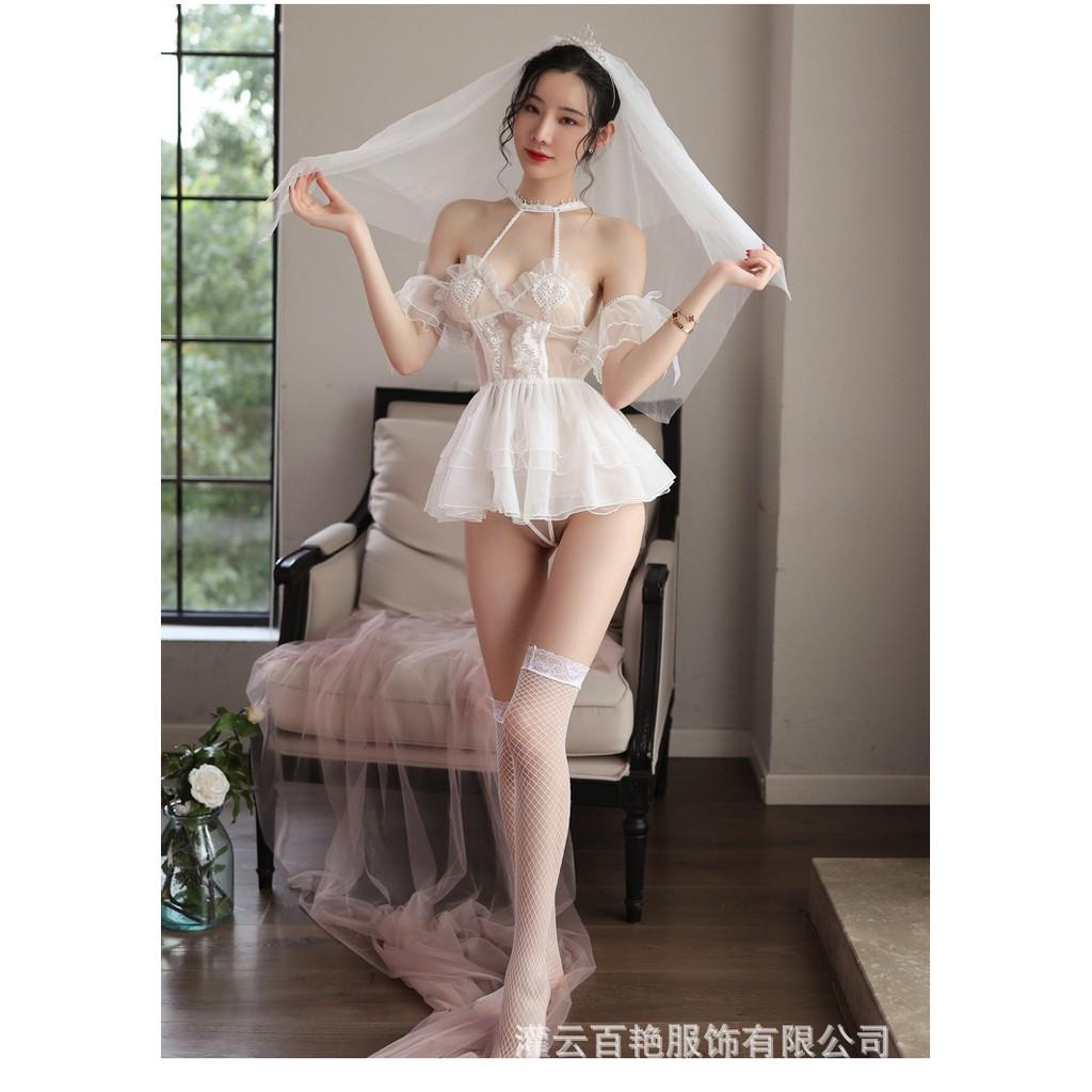 Set cosplay cô dâu kiểu dáng sexy xinh xắn G57