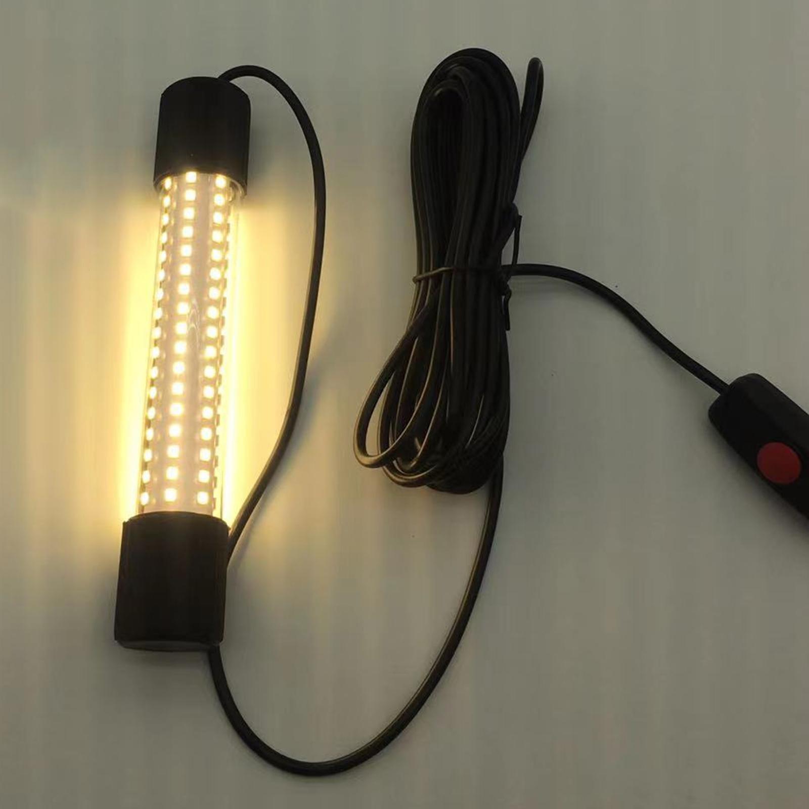 Aluminum LED Submersible Fishing Light Underwater Lamp Night Fishing