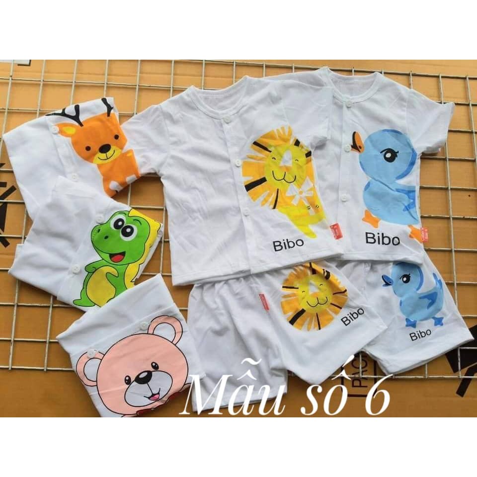 Set 5 bộ quần áo cộc tay carter cotton nhiều mẫu mặc cực mát, hình cực yêu cho bé