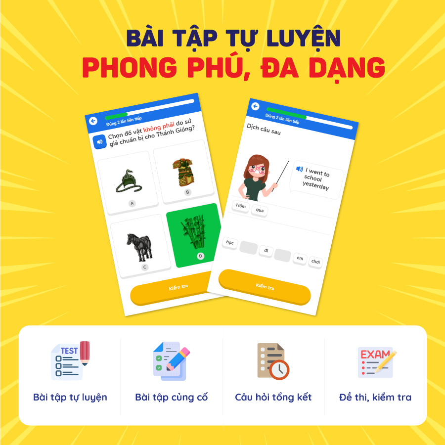 Hình ảnh App HOC247 Kids 1 Tháng - Nền tảng học Online Tiểu Học - Toán, Tiếng Việt, Tiếng Anh & STEAM