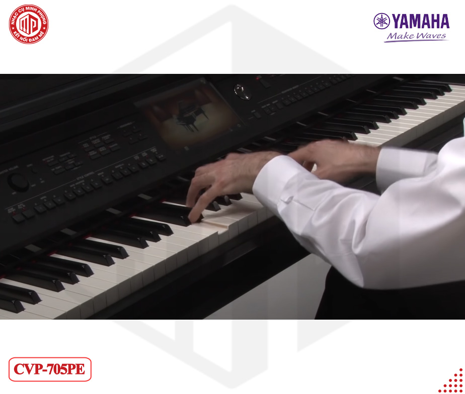 Đàn Piano điện cao cấp Yamaha CVP-705 - Màu đen bóng - Hàng chính hãng