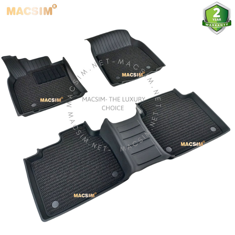 Thảm lót sàn ô tô 2 lớp cao cấp dành cho xe LEXUS ES 2018+ nhãn hiệu Macsim 3w chất liệu TPE