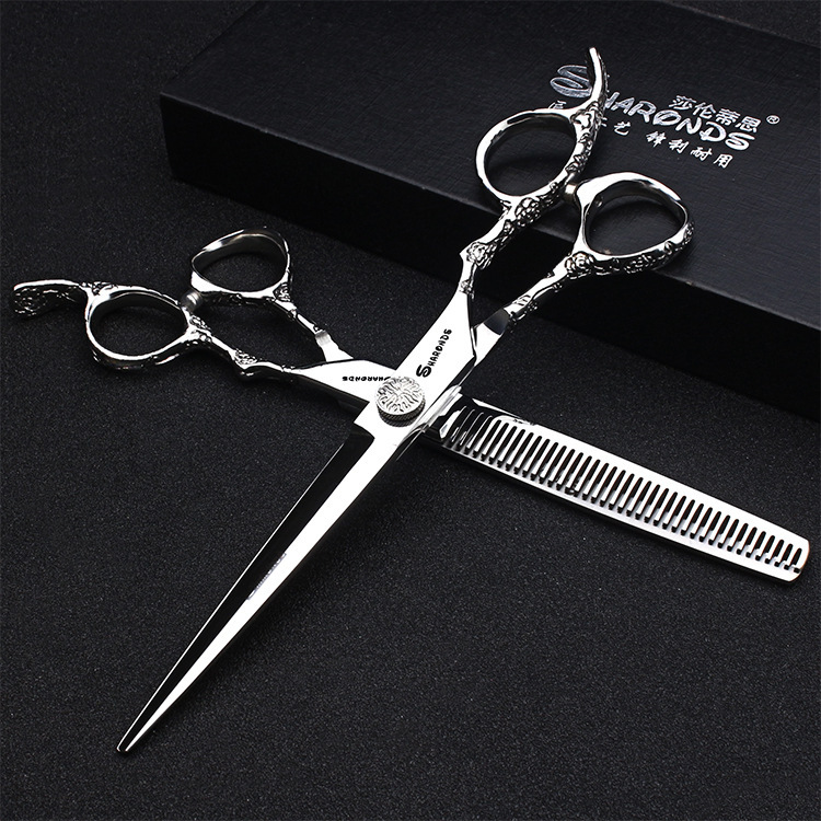 Kéo Cắt Tóc 7 inch Cao Cấp Sha ronds- Kéo cắt tỉa tóc 7 inch dùng cho Salon Bao gồm bao da