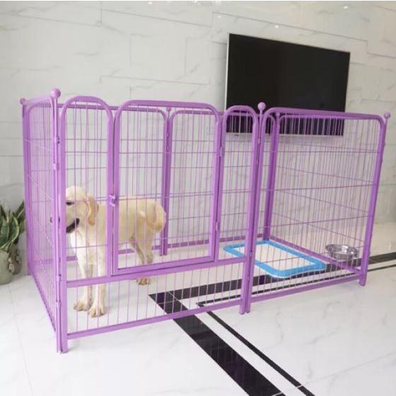 Chuồng vây sắt sơn tĩnh điện dành cho thú cưng. Kích thướt 80 x 80 cm. Dễ lắp ráp, tiện di chuyển.