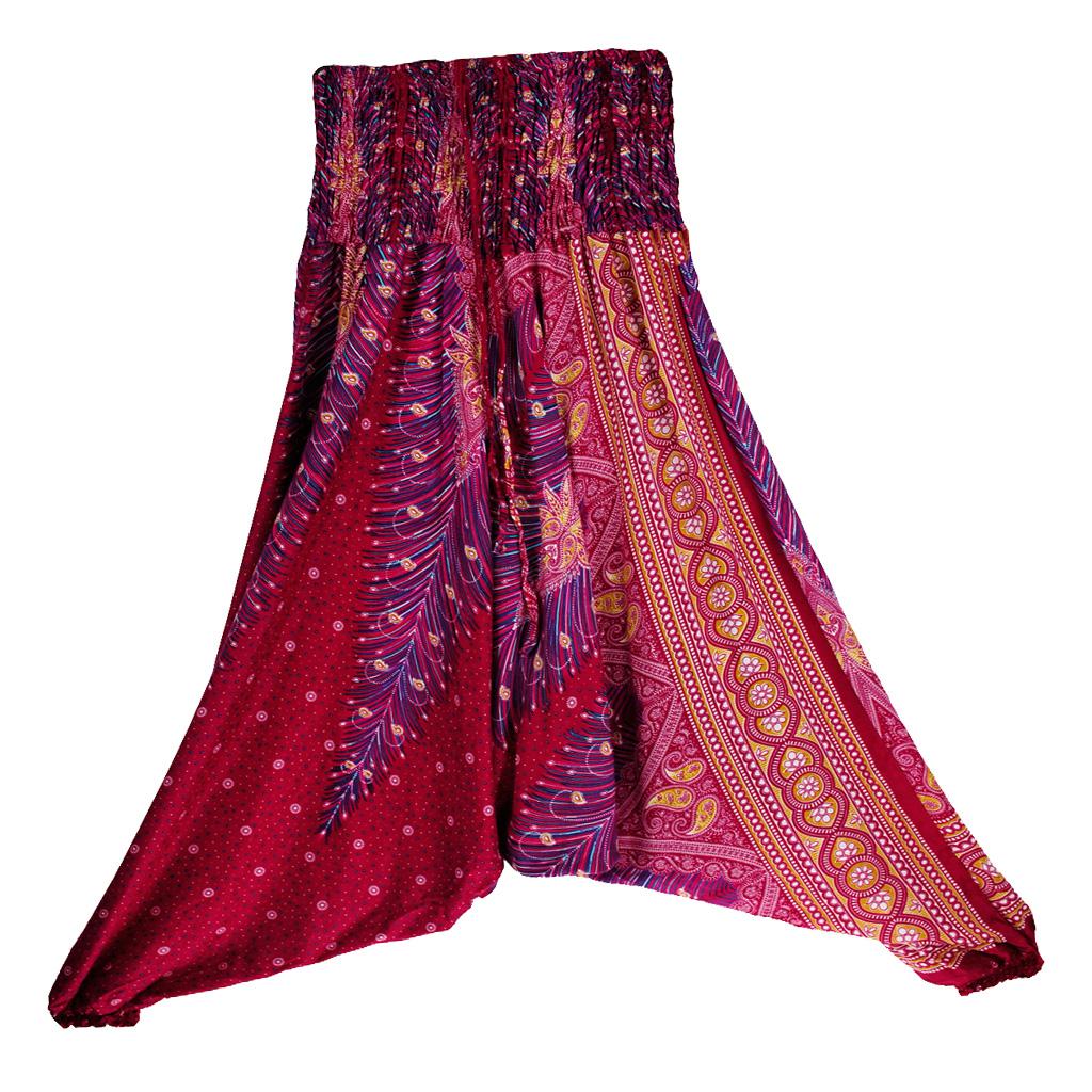 Women Yoga Wide Leg Pants Comfy Harem Pant Floral Print Wide Harem Trouser