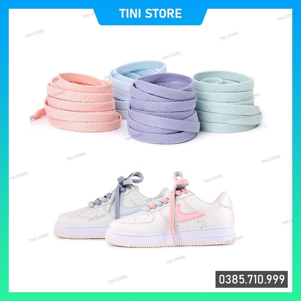 Dây giày dẹt màu Pastel Nike, Adidas chính hãng 6 màu