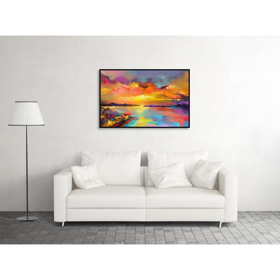 Tranh Sơn Dầu Trừu Tượng - Tranh canvas Treo Tường