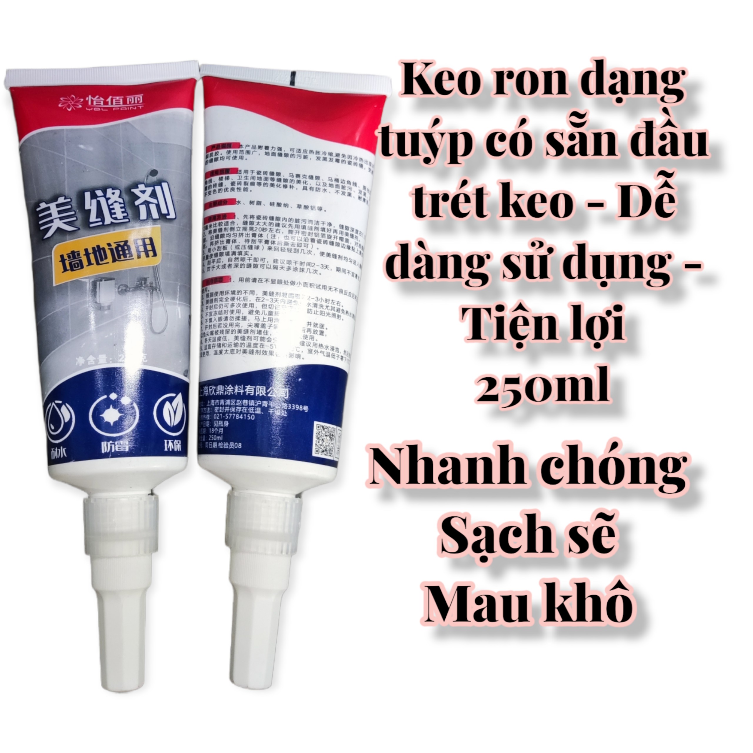 Keo chà ron dạng tuýp dễ sử dụng - sạch sẽ - an toàn - 250ml