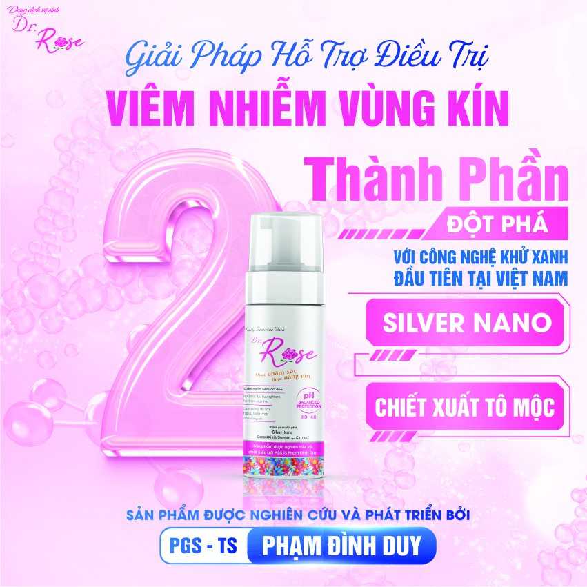 Dung dịch vệ sinh phụ nữ dạng bọt DR.ROSE