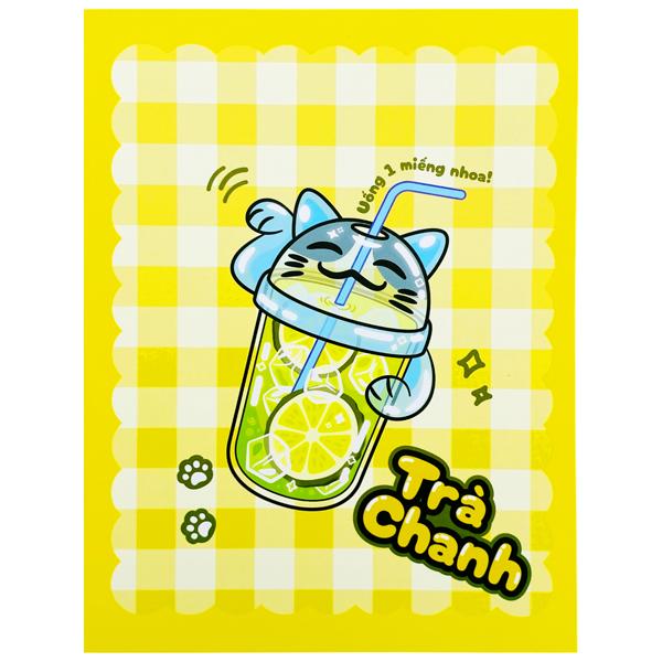 Tập Học Sinh Tea Bread 1 - 4 Ô Ly Vuông - 96 Trang 80gsm - The Sun - Trà Chanh