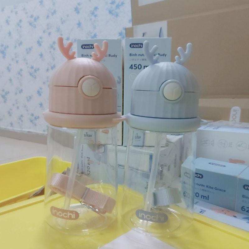 Bình Uống Nước Nhật Bản Cho Bé GOKI RUDY INOCHI 450 Ml