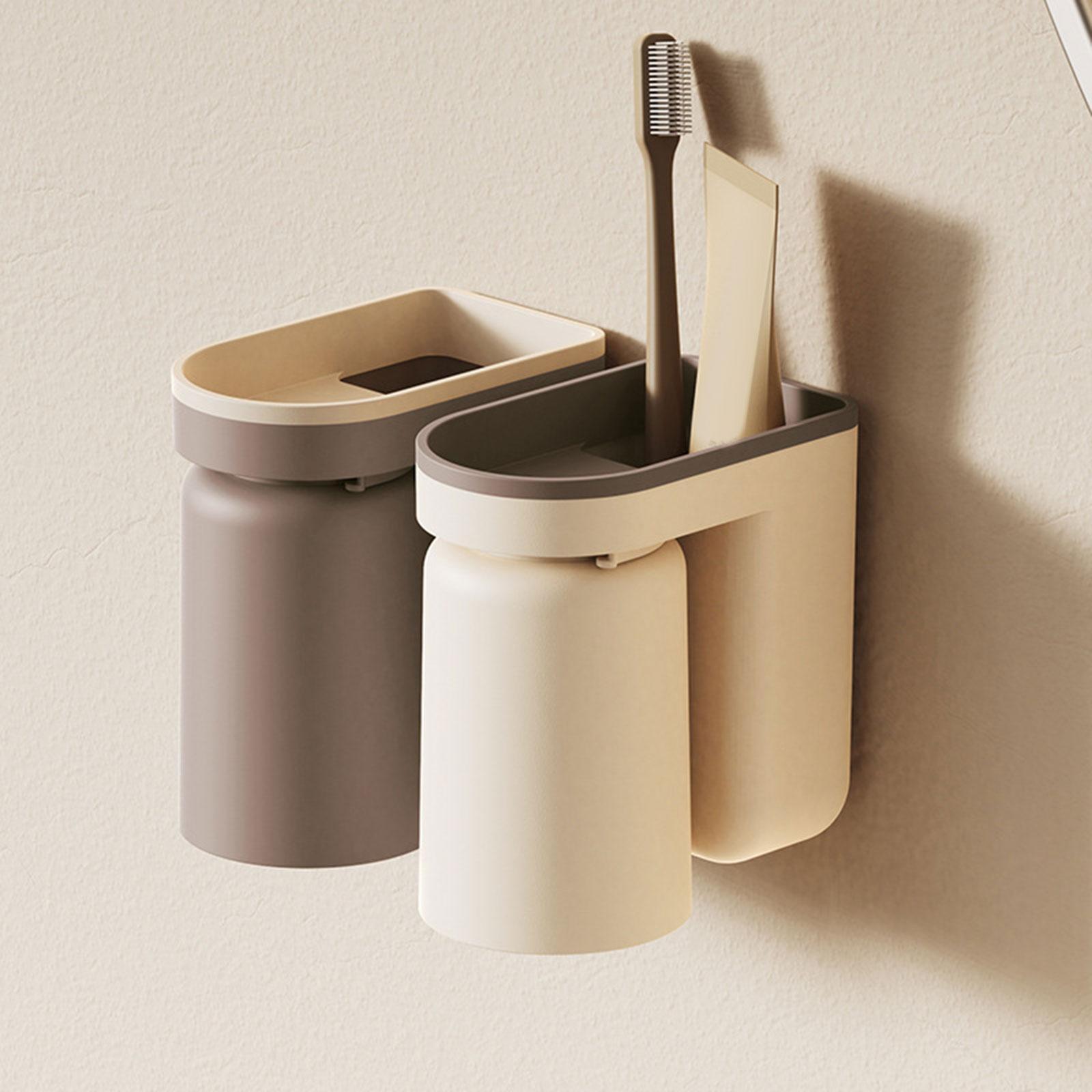 Bathroom Storage Organizer Caddy Toothpaste Storage Rack Toothbrush Shelf for Bathroom