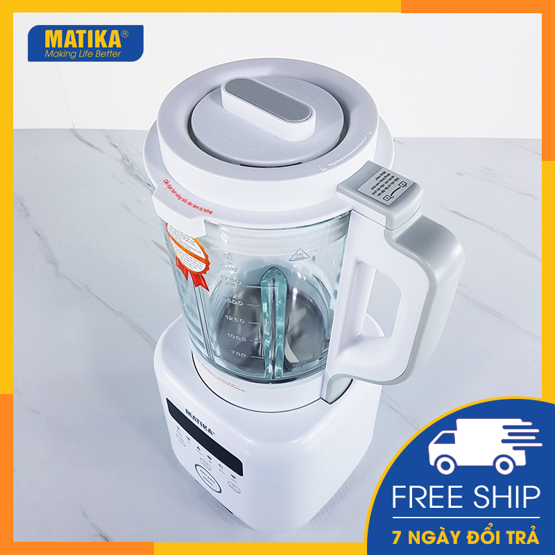 Máy xay sữa hạt MATIKA máy làm sữa đậu nành 1.75l - 800w điều khiển cảm ứng đa chức năng MTK-3175 - Hàng chính hãng