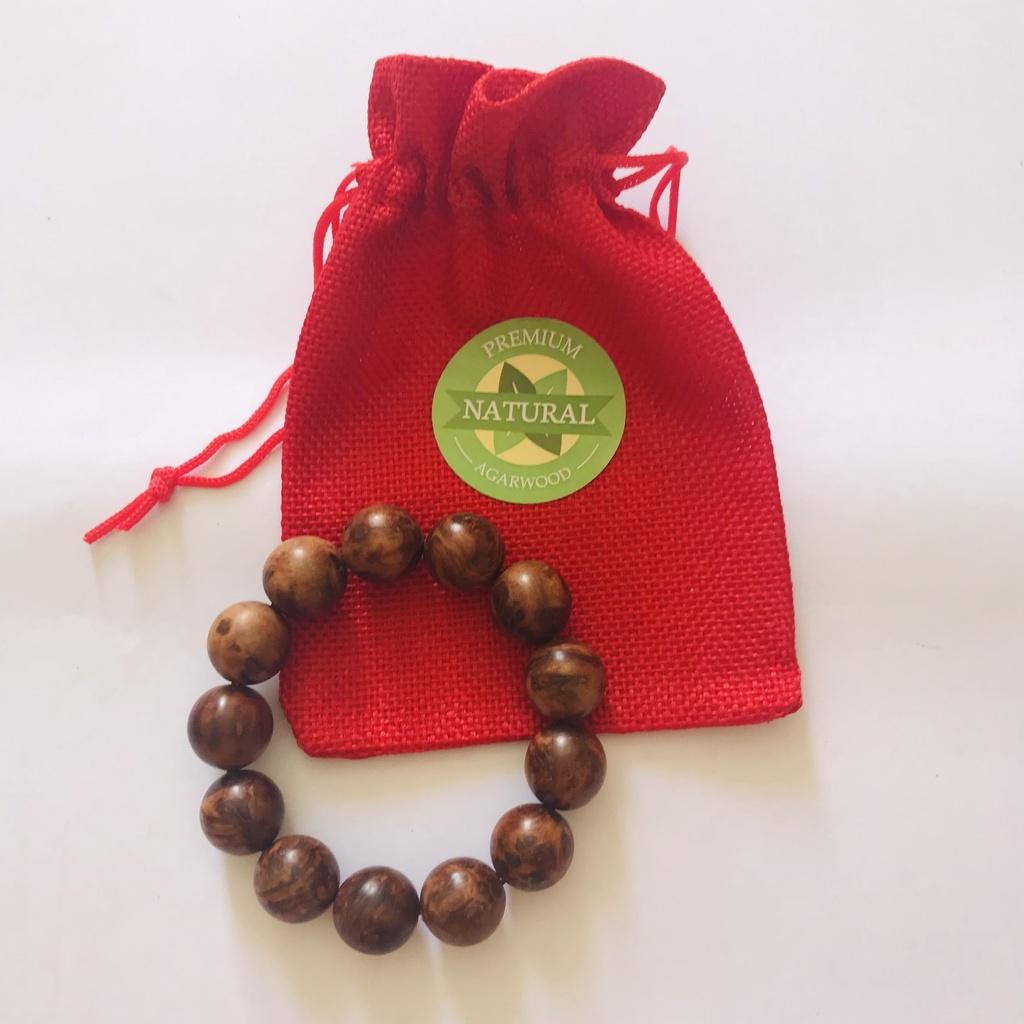 Vòng tay Gỗ Nu Kín Huyết Long Cao Cấp Socotra 12 hạt