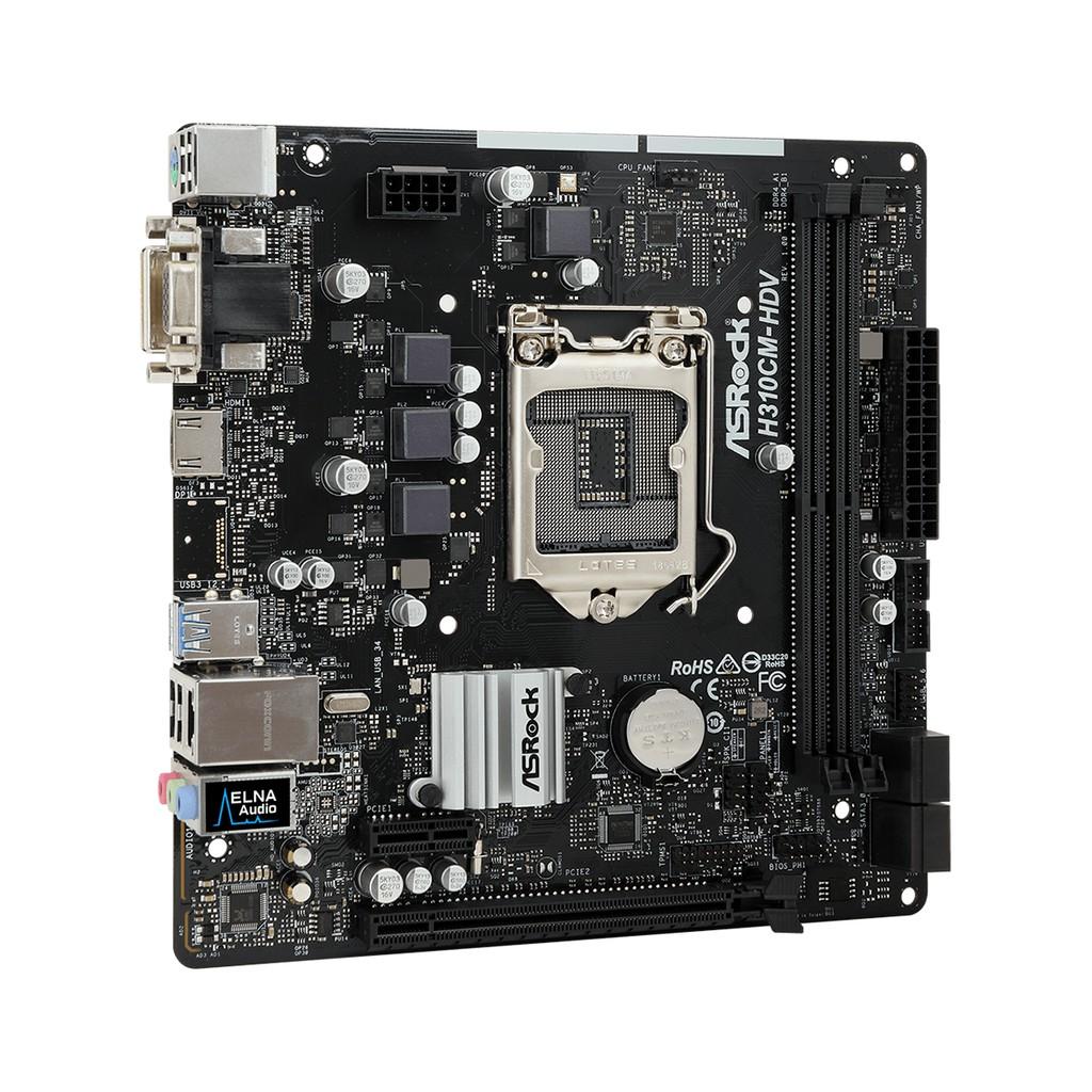 MAINBOARD ASROCK H310CM-HDV  - Hàng Chính Hãng