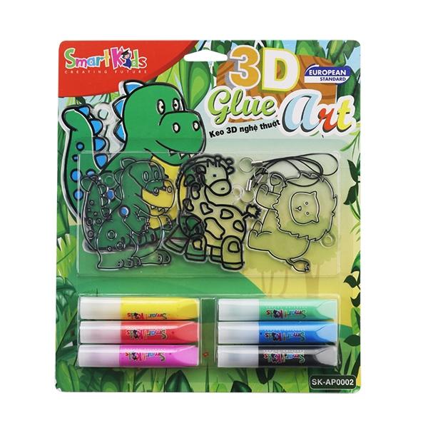 Keo 3D Nghệ Thuật Smart Kids SK-AP0002 (6 Màu + 3 Khuôn)