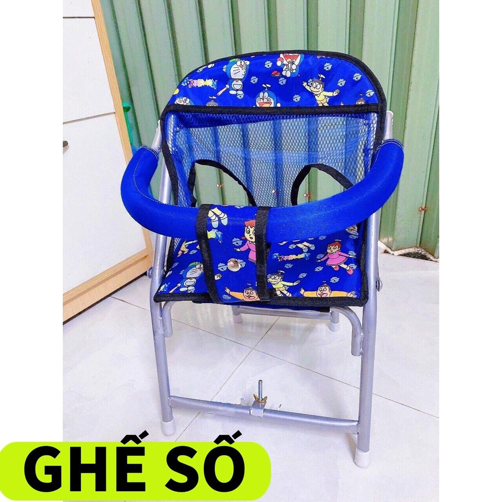 Ghế số xếp cho bé , GHẾ SỐ XẾP SẮT SƠN TĨNH ĐIỆN CÓ DÂY ĐAI