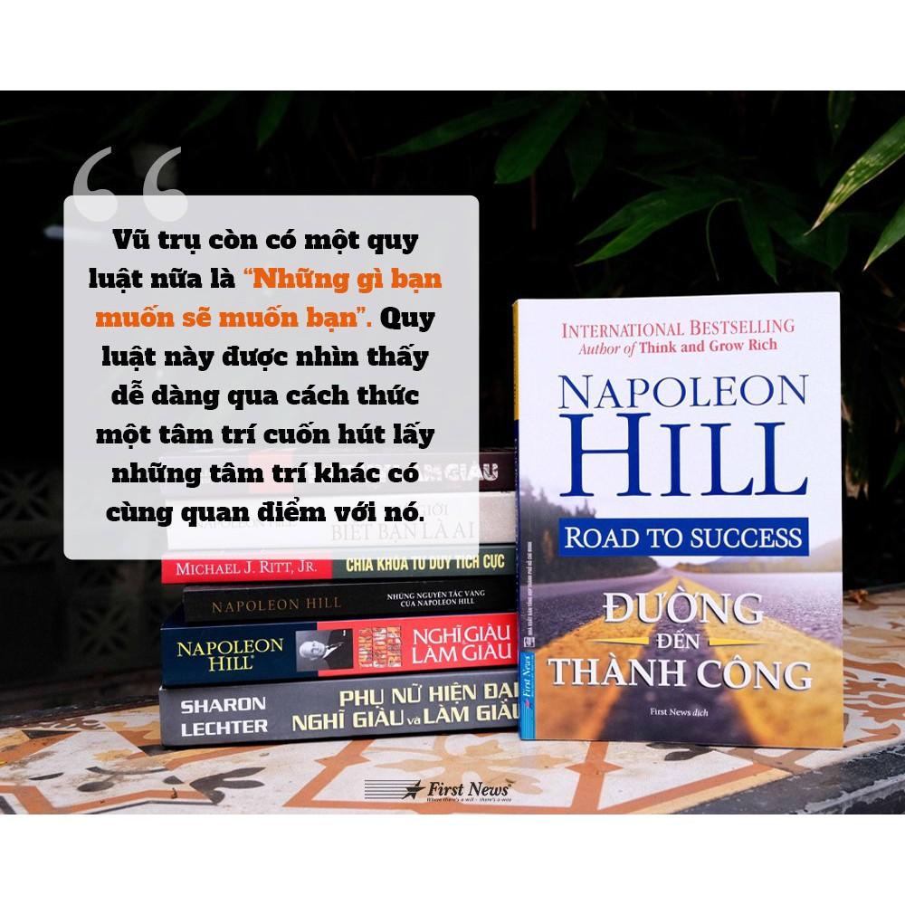 Sách - Combo Nghĩ giàu làm giàu  + Đường đến thành công  + Để thế giới biết bạn là ai  - FirstNews