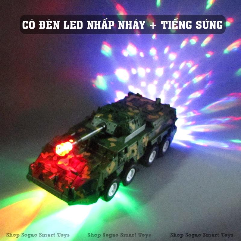 Xe Tăng Đồ Chơi Biến Hình Robot Cỡ Lớn Sogao Có Đèn Led Và Nhạc