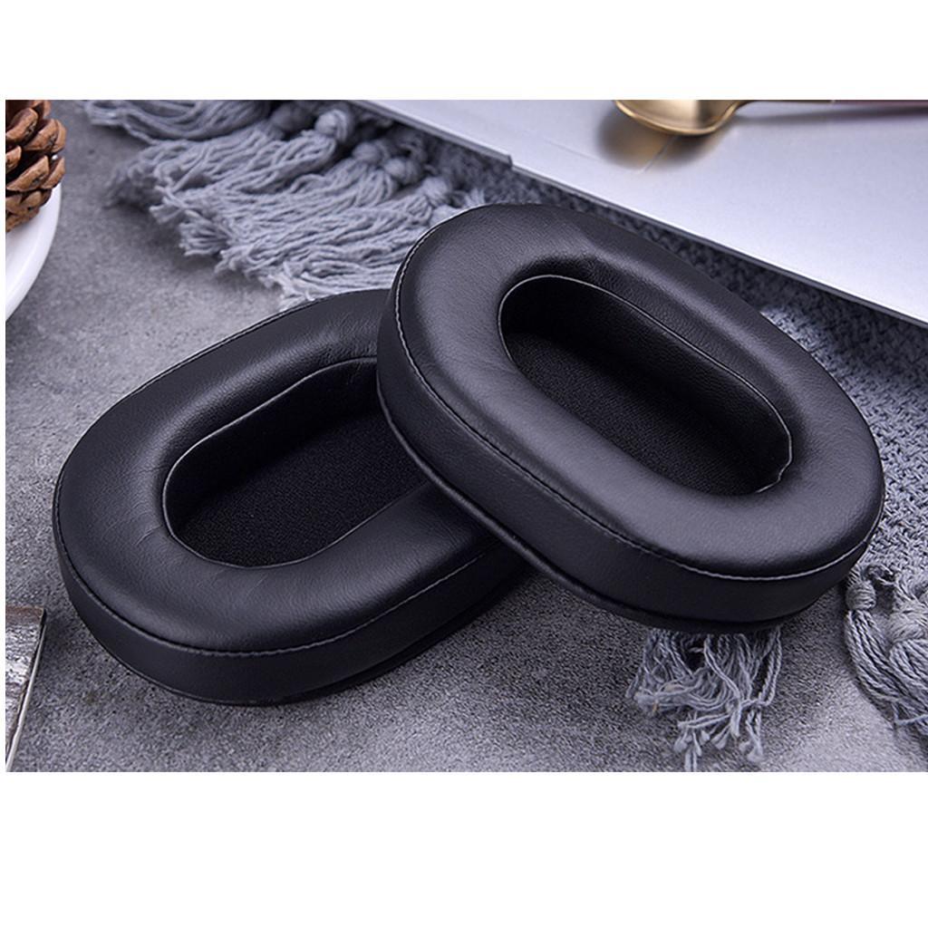 Leather Earpad Foam Sponge Cushion Headphone Cover For  Black