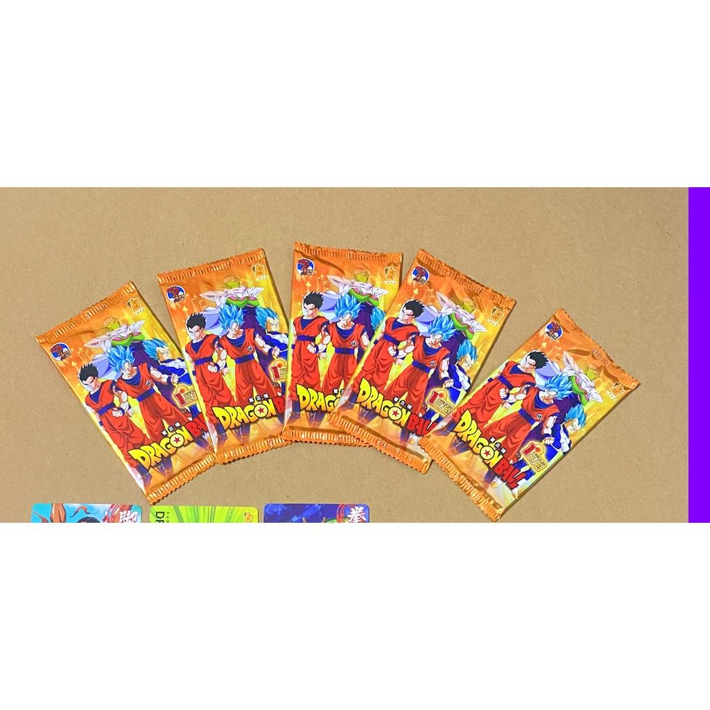 Hộp 180 Thẻ bài 7 viên ngọc rồng Dragon Ball có đầy đủ nhân vật Songoku,songohan,ca-đíc