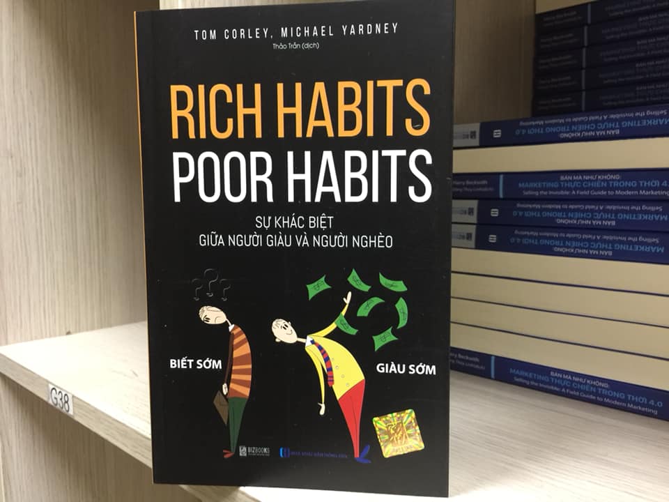 Combo 2 cuốn:Rich Habits-thói quen tốt của những triệu phú tự thân và Rich Habit Poor Habits-sự khác biệt giữa người giàu và người nghèo(tặng bookmark kim loại vàng)