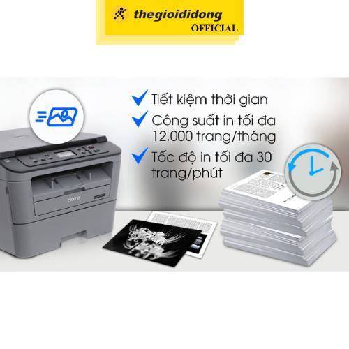 Máy in laser trắng đen đa năng Brother DCP-L2520D - Hàng Chính Hãng