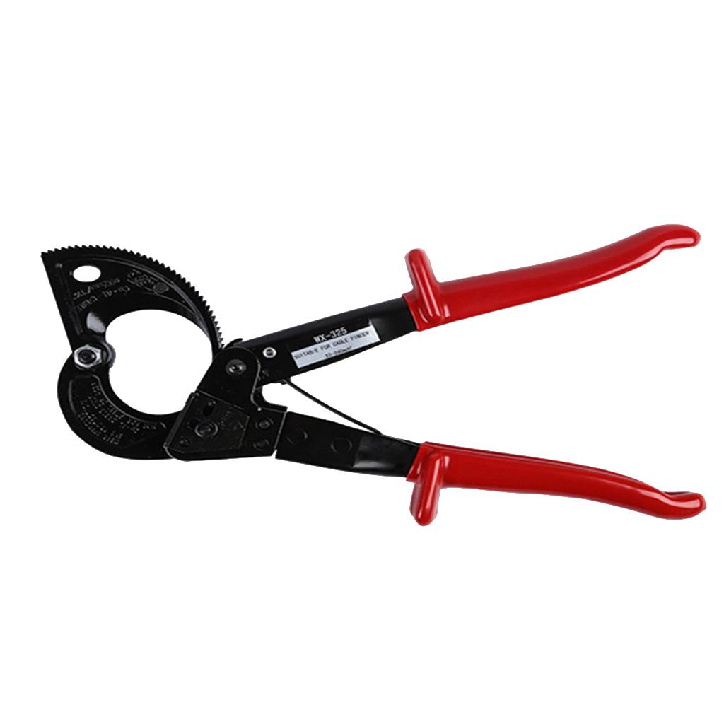 Tự Điều Chỉnh Ratchet Cắt Cáp Đục Được 240mm² Max Nhôm Dây Đồng Cắt HS-325A Cắt Dây Siết Tay dụng Cụ