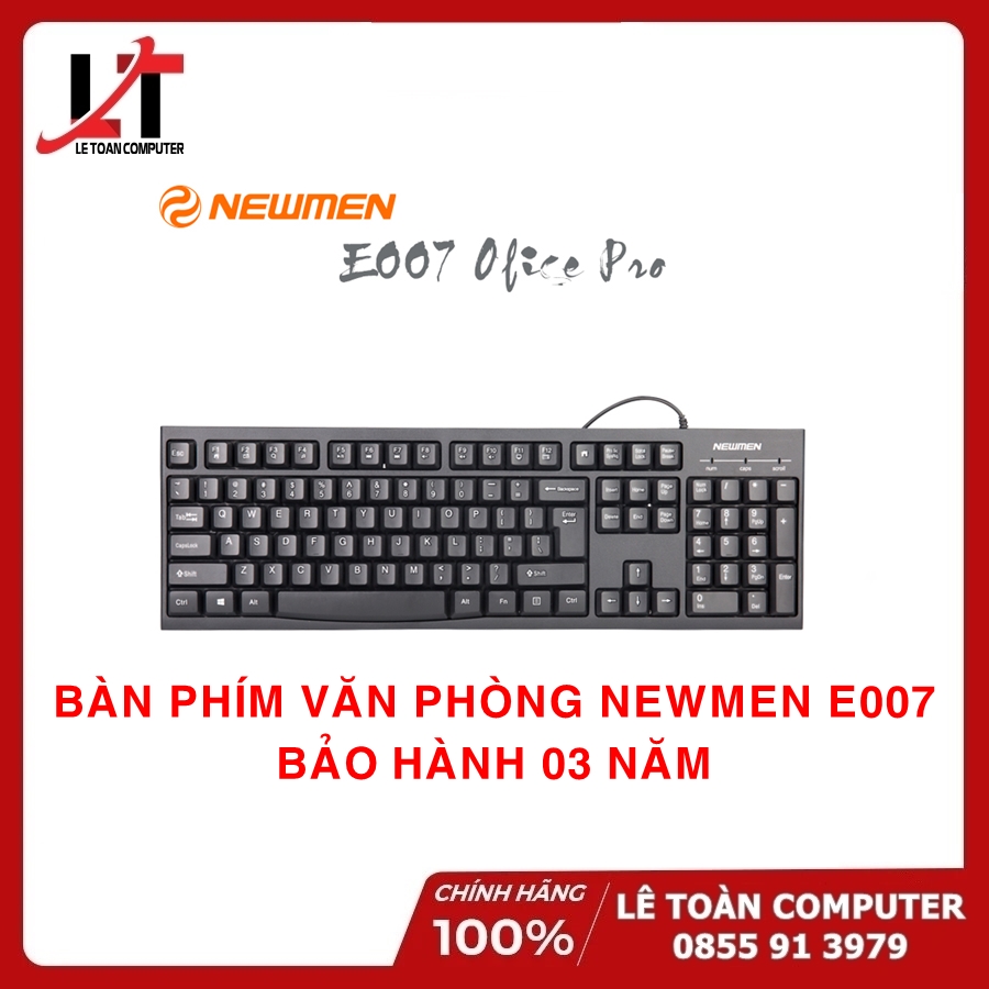 Bàn Phím Newmen E007 Chuyên Văn Phòng, Siêu Bền - Hàng Chính Hãng