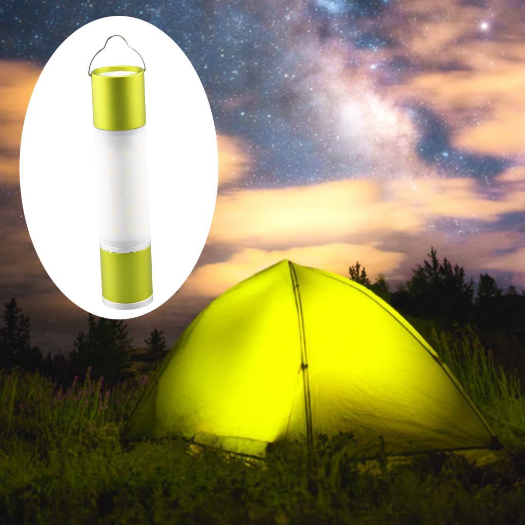 LED Camping Flashlight Rechargeable Picnic Light Hiking Green