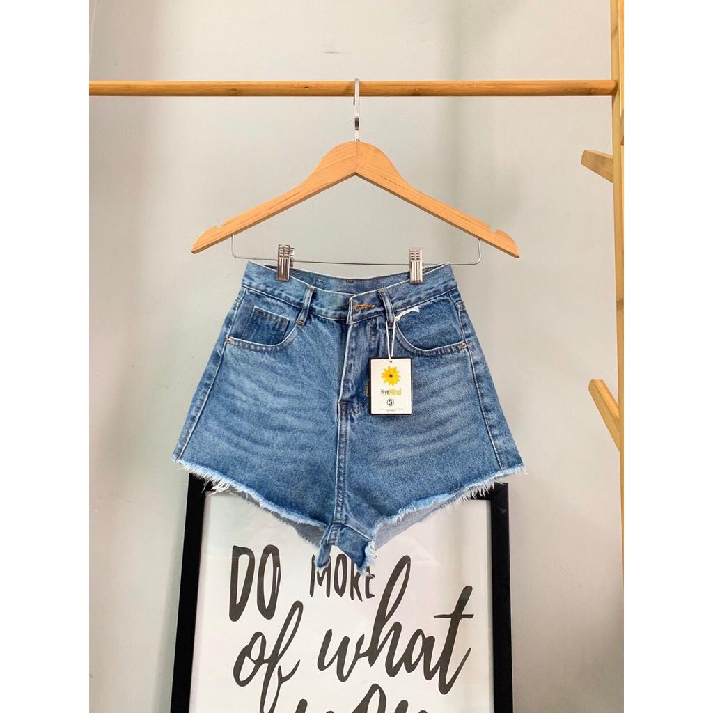 Quần Short Jean 2 Màu Xanh/ Xanh Đậm