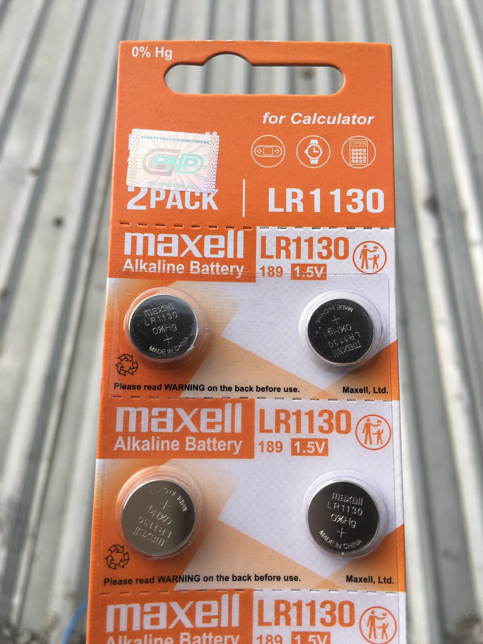 10 Viên Pin Maxell AG10 LR1130 LR54 Cúc Áo 1,5V Nhật Bản