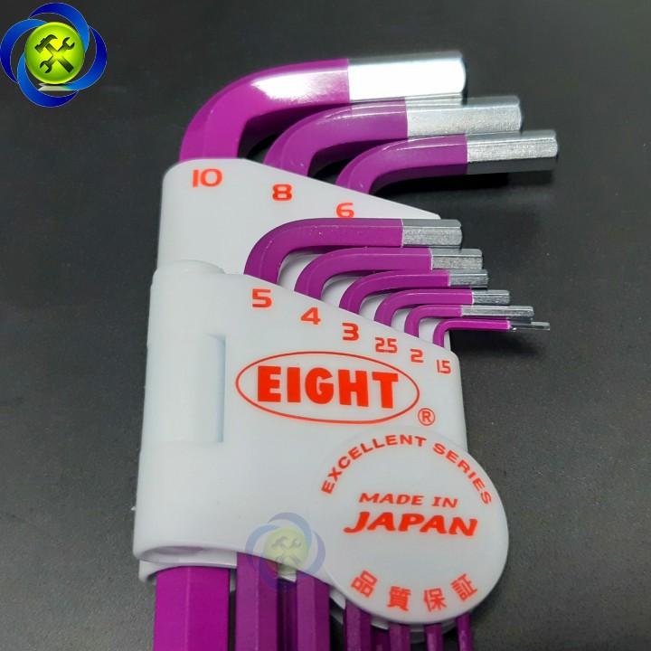 Bộ lục giác 9 cây Eight TLC-S9NPU JAPAN màu tím